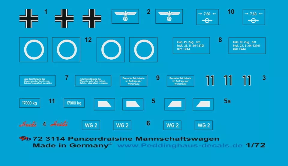 Peddinghaus 3114 1/72 Carro Armato Draisina Mannschaftwagen - Immagine 1 di 1