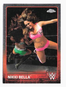 2015 Topps Chrome WWE Nikki Bella 50 Pro Wrestling Card Divas