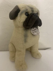 Hallmark Pug Tan/Brown Plush "My Best Friend" Puppy Dog 10" - Picture 1 of 5