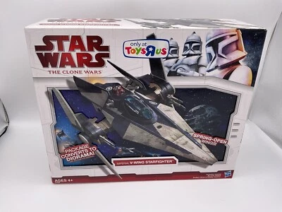 Star Wars Clone Wars Imperial V-Wing Starfighter Toys R Us Exclusivo 2009 sellado Foto 1 de 4
