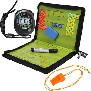 Taktiktafel Fußball, Taktikboard Fussball Trainermappe Fußball Taktikmappe Timer - Bild 1 von 16