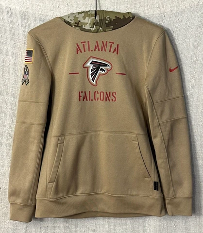 Atlanta Falcons Salute to Service Nike Dri-Fit Boys Large Beige Camo L/S T-Shirt Cover