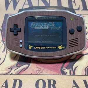 Nintendo Gameboy Advance Pokemon Holzmaserung Pikachu Konsole Japan Near Mint - Bild 1 von 12
