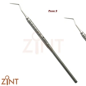 Periodontal Dental Examination Dental Probe 9 Pick Tartar Remover Single End CE - Picture 1 of 1