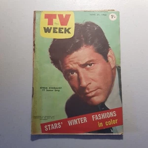TV Week Brisbane June 27 1962 Efrem Zimbalist 77  Sunset Strip - Bild 1 von 1