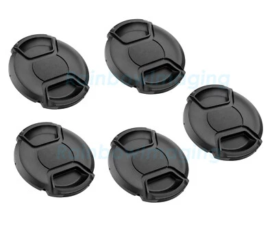 5 x 37mm Snap On Caps for Canon Nikon Sony Pentax Olympus Fuji Lens  "US Seller" - Image 1 of 3
