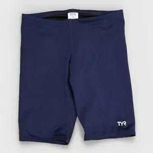 TYR Durafast Jammer Swimsuit Bottoms Size 30 Solid Navy - Picture 1 of 8