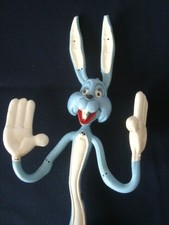 BUNNY BARAVELLI PUPAZZO GOMMA FLESSIBILE FLEXI anni 70 giocattolo vintage toy
