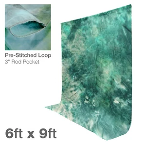 Photography Muslin Backdrop Background 6 x 9 ft. Hand Painted Tie Dye - Picture 1 of 6