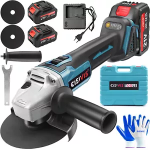 21V 125MM Akku Winkelschleifer Trennschleifer Schleifmaschine Flex Mit 2 Akkus - Bild 1 von 13