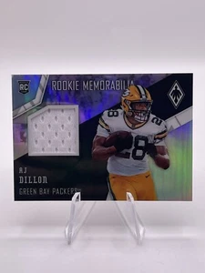 2020 panini phoenix aj dillon #015/100 Rookie Memorabilia Packer RC Patch - Picture 1 of 2