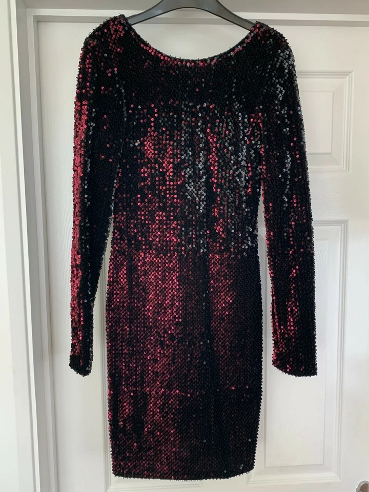 «MOTEL ROCK» БЛЕСТКИ МИНИ-ПЛАТЬЕ С ДЛИННЫМИ РУКАВАМИ РАЗМЕР МАЛЕНЬКИЙ - Изображение 1 из 4