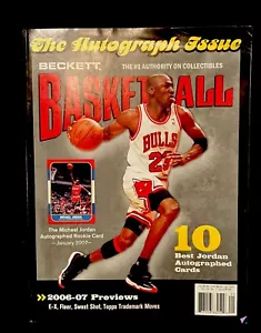 Michael Jordan MJ Rare Beckett Basketball Autograph Issue 2007 No Label Magazine - Bild 1 von 5