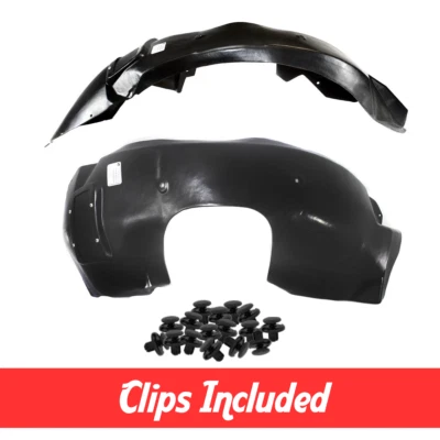 Driver & Passenger Side Fender Liner Set w/ Clips For 2010-2013 Chevrolet Camaro - Image 1 of 2