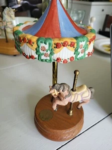 Carousel Horse Music Box Vintage Willitts Designs. 10" T - Picture 1 of 5