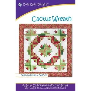 Cactus Wreath Quilt Pattern by Cozy Quilt Designs (Pattern & Instructions) - Picture 1 of 3