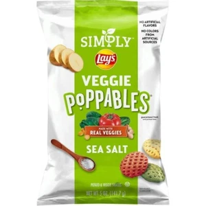 Brand New Simply Lays Veggie Poppables Sea Salt Potato Chips 5oz - Picture 1 of 2