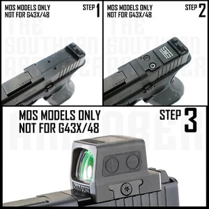 ADAPTER PLATE FOR GLOCK® MOS 17 19 19X 22 23 34 35 40 41 TO FIT HOLOSUN® 509T - Picture 1 of 9
