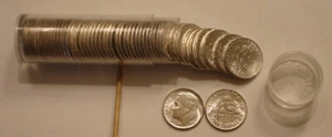 50 Piece ROLL 1960-P Silver Roosevelt Dimes Superb GEM BU stored away since 1965 - Picture 1 of 4