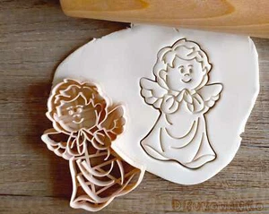 Betende Engelsflügel Weihnachten Schnee Winter Eiszeit Weihnachtsmann Ausstecher - Bild 1 von 5