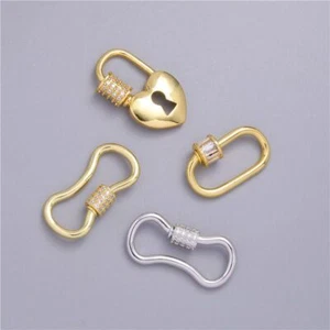 Necklace Bracelets Charms Connector Clasp - Fashion Jewelry Making Clasps 1pc - Picture 1 of 13