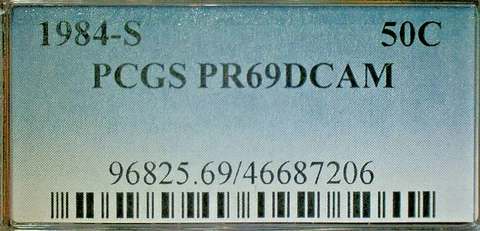 UNITED STATES CLAD 1984-S PCGS PR69DCAM JFK HALF DOLLAR-KM#202b PRICE REDUCED Cover