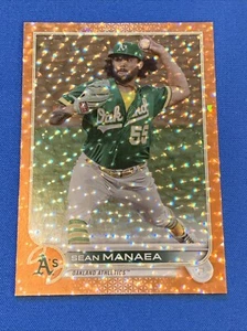 2022 Topps Series 1 - Orange Crackle Foilboard #281 Sean Manaea /299 - Picture 1 of 2