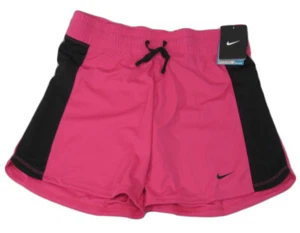 Nike Women's Shorts SZ S 7'' Infiknit 7 Pink Fuchsia Black 658372-616 Workout - Picture 1 of 3