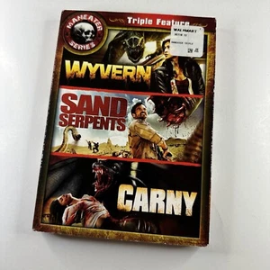 Maneater Series: Wyvern Sand Serpents Carny DVD Triple Feature Factory Sealed - Picture 1 of 7