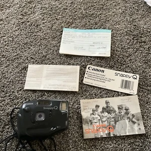 Canon Snappy Q 35mm Point & Shot Film Camera f4.5mm Lens Tested With Manual - Picture 1 of 7