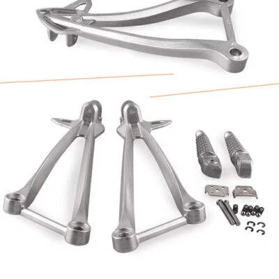 Rear Passenger Foot Pegs Footrest Bracket for Kawasaki ZX6R 09-11 & ZX10R 08-10 - Image 1 of 4