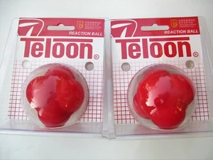 2 TELOON 6.5CM REACTION REFLEX TRAINING BALLS - Picture 1 of 2