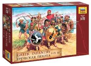 ZVEZDA FIGURE 1/72 - ANCIENT WORLD  8005  Greek Infantry - ON SPRUES MADE RUSSIA - Picture 1 of 2