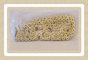 Non O-Ring Drive Chain Gold Color 520 x114 ATV Motorcycle 520 Pitch 114 Links - Picture 1 of 1