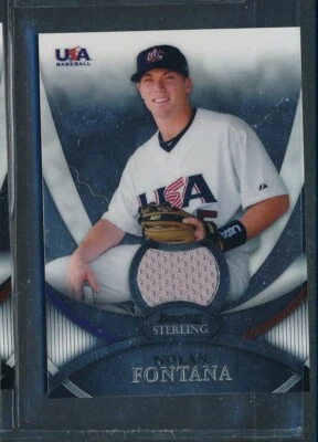 Camiseta deportiva Bowman Sterling 2010 EE. UU. de béisbol GU reliquia #USAR-27: NOLAN FONTANA Foto 1 de 2