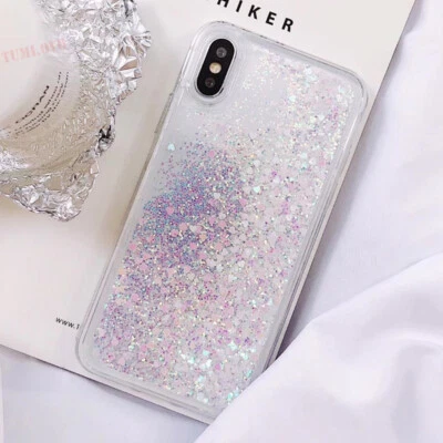 Silvery Loves Quicksand Liquid Glitter Case For Various Phone Soft Gel TPU Cover - Image 1 of 4