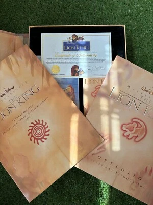 Walt Disney Masterpiece Lion King Exclusive Deluxe VHS Video Edition COA Litho - Image 1 of 4