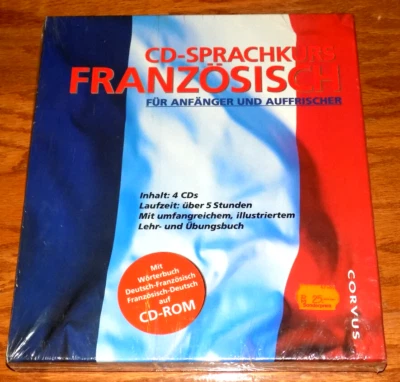CD-SPRACHKURS FRANZOSISCH CORVUS DEUTSCH-FRANZOSISCH CD-ROM COURSE NEW - Image 1 of 4