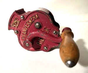 Alexanderwerk Rieger 5252 Bohnenschneider Gusseisen Antik Vintage Rot Schneider - Picture 1 of 5