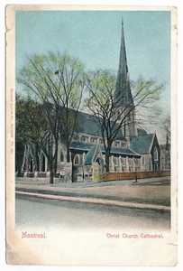 Postal de renacimiento gótico anglicano anglicano de la iglesia de Cristo Montreal Quebec control de calidad - Imagen 1 de 2