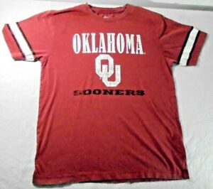 Oklahoma Sooners Football Boys Youth size XL red white Tshirt Tee Colosseum