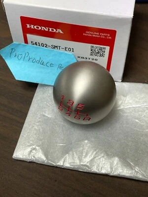 Genuine HONDA 6-Speed MT Stainless Shift Knob Civic Type R 54102-SMT-E01 - Imagem 1 de 4