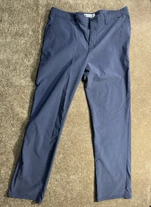 Travis Mathew Golfhose Herren Größe 38 x 34 blau gerades Bein flache Vorderseite Hose - Bild 1 von 7