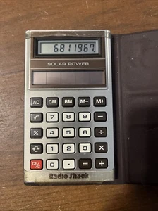 Vintage Radio Shack EC-402 Solar Power Calculator - With case Works! - Picture 1 of 5