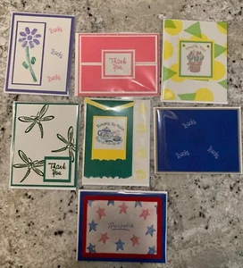 Personally Handcrafted Cards-Thank you-7 pack bundle BEAUTIFUL! - Picture 1 of 1