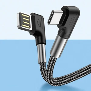USB-C Right Angle Fast Chargers High Speed Cables Heavy Duty Durable - Bild 1 von 20