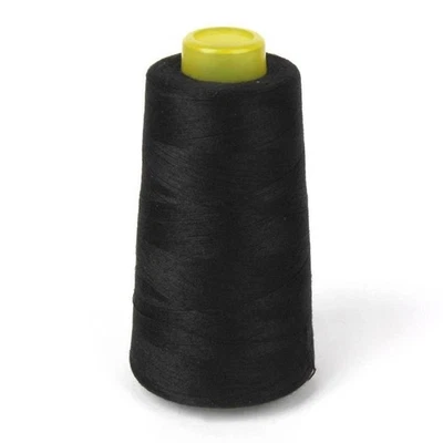 6000yards Overlock Thread Polyester Yarn Sewing Machine Hand Embroidery 2 Rolls - Image 1 of 4