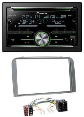 Pioneer Bluetooth MP3 DAB 2DIN USB CD Autoradio für Alfa Romeo 147 GT 00-10 silb - Bild 1 von 4