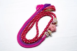 LIEBER VANILLE JAPANISCHER ORNAMENT OBIJIME CORD FURISODE KIMONO DAMEN OBI VERSCHLUSS - Bild 1 von 6