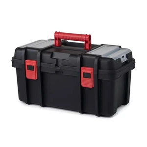 Hyper Tough 19-inch Toolbox, Plastic Tool and Hardware Storage, Black - Bild 1 von 9